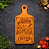 Planche bois “Nom d’un oignon ! Elle a un couteau ! ” | Cadeau apéro | AuxSouhaits