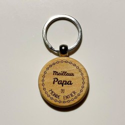 AuxSouhaits - Porte-clés - Meilleur papa du monde entier