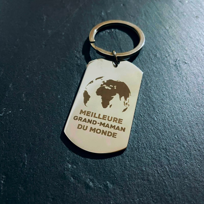 AuxSouhaits - Porte-clés  -Meilleure grand-maman du monde