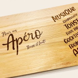 AuxSouhaits - Planche à découper - Pour un apéro réussi