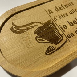AuxSouhaits - Plateau café - A défaut d'être allongé, je bois un allongé