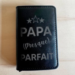 AuxSouhaits - Porte-cartes : Papa presque parfait