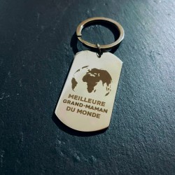 Porte-clé métal “Grand-maman” | Cadeau mamie | AuxSouhaits
