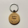 Porte-clé bois “Meilleur papa” | Cadeau papa | AuxSouhaits