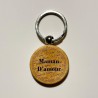 Porte-clé bois “Maman d’amour” | Cadeau maman | AuxSouhaits