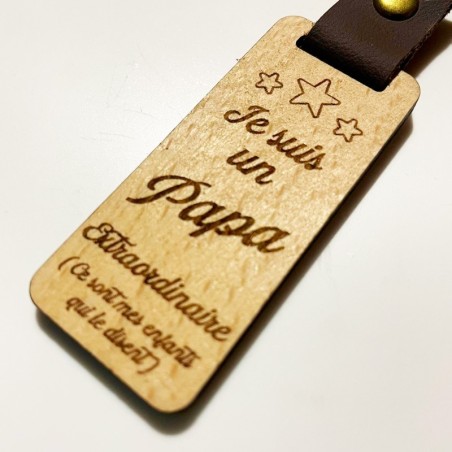 Marque-page papa humour bois | Cadeau papa | AuxSouhaits
