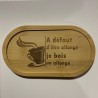 Planche bois humour café | Cadeau original | AuxSouhaits