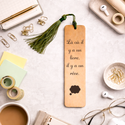 AuxSouhaits - Marque-page - Là où il y a un livre