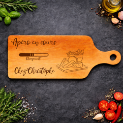 Planche bois “Apéro en cours” | Cadeau apéro | AuxSouhaits