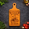 Planche bois “La seule chose que je mélange en cuisine, c’est les ennuis !” | Cadeau apéro | AuxSouhaits