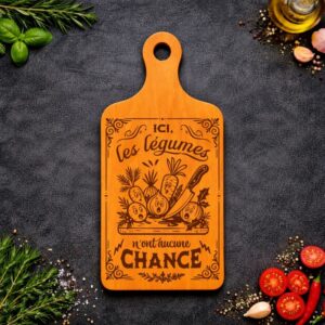 Planche à découper : Ici, les légumes n’ont aucune chance !