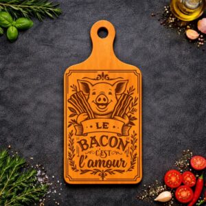 Planche à découper : Le bacon, c’est l’amour !