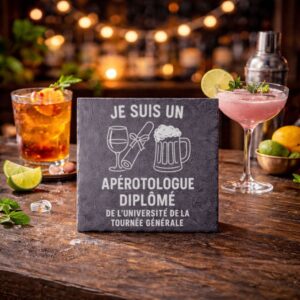 Ardoise personnalisée Je suis un apérotologue diplômé