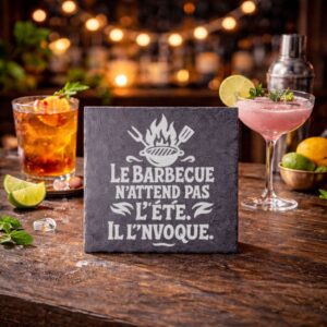 Ardoise personnalisée pour barbecue avec gravure
